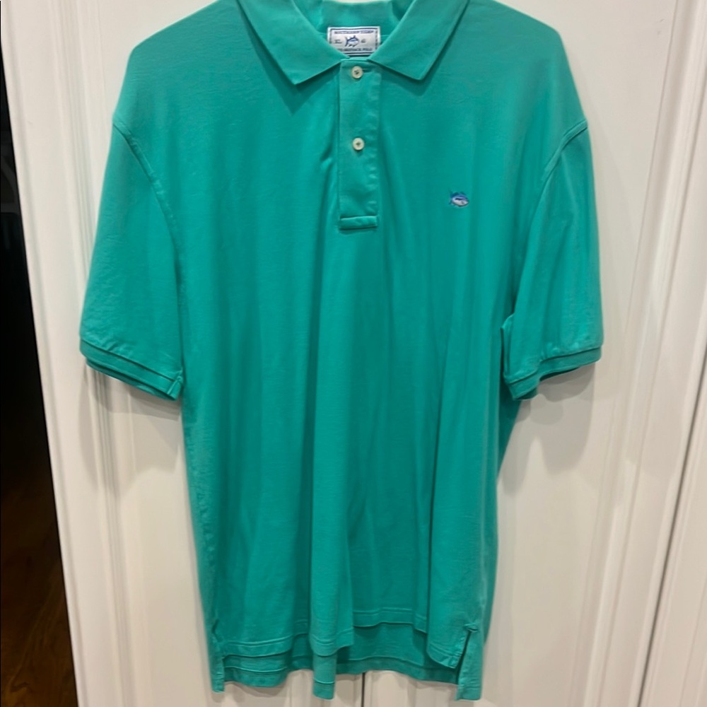 Southern Tide Men's Green Polo Shirt